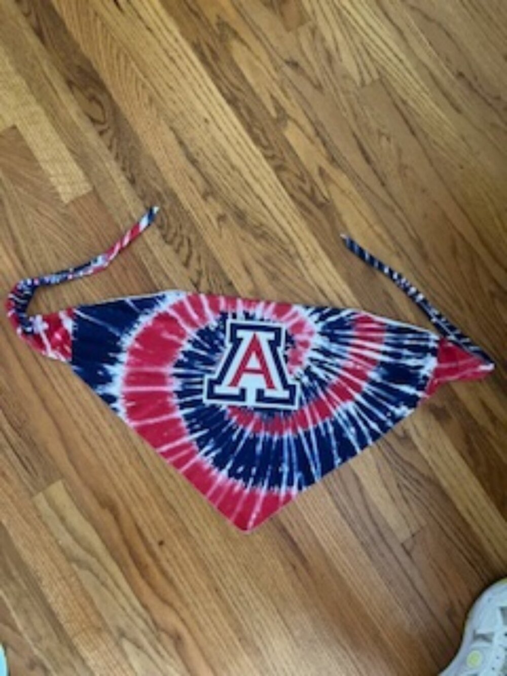 University of Arizona Tie Dye Bandana Top - OS